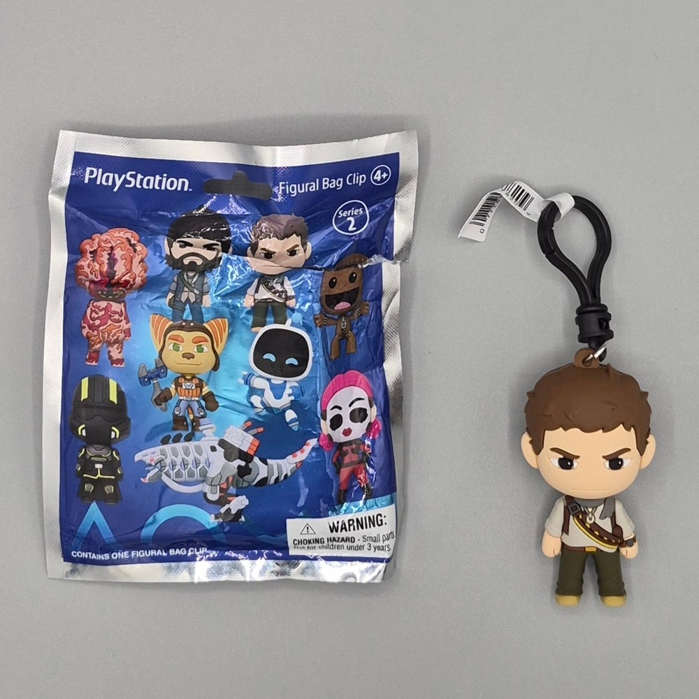 PlayStation Uncharted Nathan Drake Figural Bag Clip Series 2 Monogram 2020